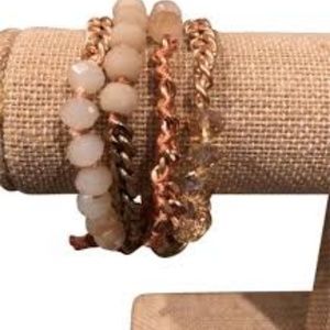 Chloe + Isabel Jewelry - Chloe + Isabel Bead Chain Multi Wrap Bracelet-Pink Chloe + Isabel Jewelry - Chloe + Isabel Bead Chain Multi Wrap Bracelet-Pink